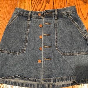 jean skirt